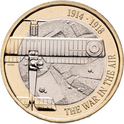 купить Великобритания 2 фунта (pounds) 2017 "Авиация в Первой мировой войны"