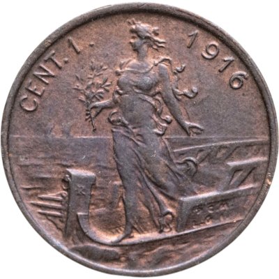 купить Италия 1 чентезимо (centesimo) 1916
