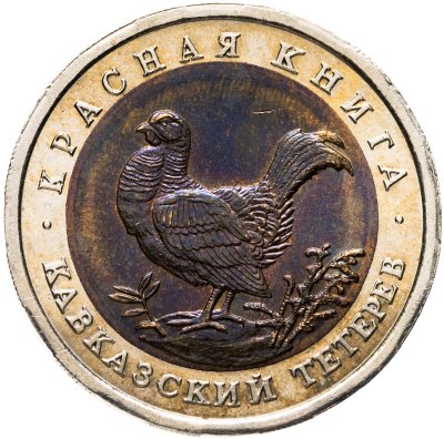 купить 50 рублей 1993 ЛМД Кавказский Тетерев - Красная Книга