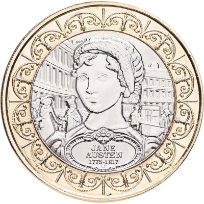 купить Остров Мэн 2 фунта (pounds) 2025 "250 лет со дня рождения Джейн Остин. Джейн Остин"