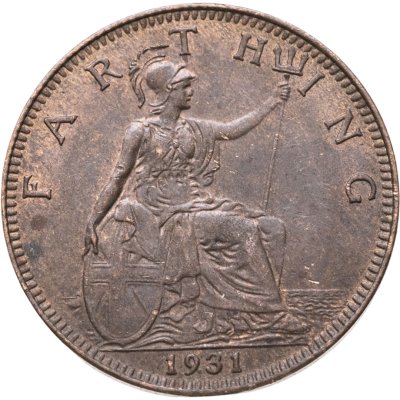 купить Великобритания 1 фартинг (farthing) 1931