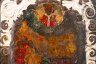Купить [Редкий сюжет] Икона Святого Николая Чудотворца "Деяние о хлебовозах в гавани", дерево, темпера, Российская империя, 1800-1850 гг.