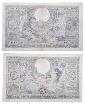 купить Бельгия 100 франков 1941