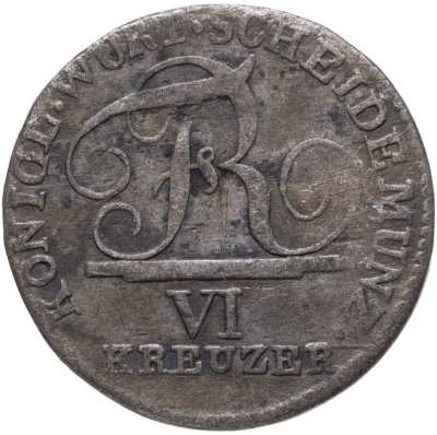 купить Германия, Вюртемберг 6 крейцеров 1809