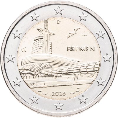 купить Германия 2 евро 2026 "Бремен (музей климатических зон в г.Бремерхафен)" Двор G