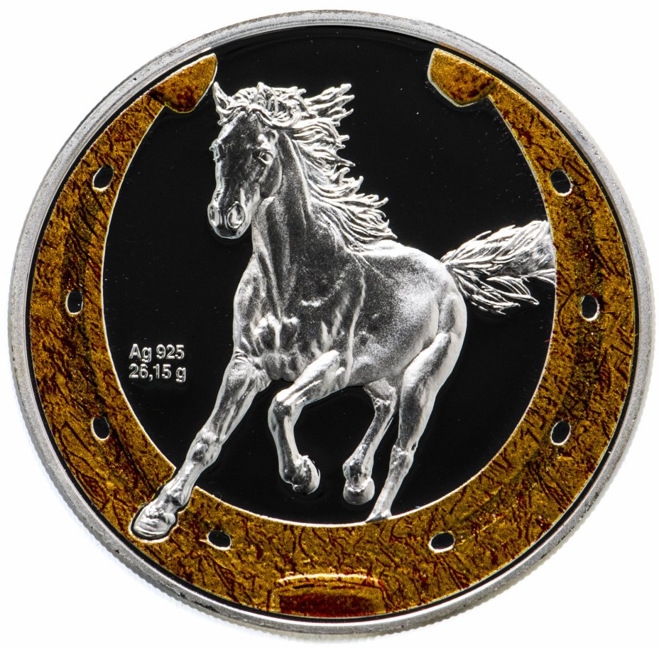 купить Ниуэ 1 доллар 2014 "Китайский гороскоп - Год лошади" в футляре, с сертификатом