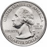 Купить США 1/4 доллара (25 центов, квотер) 2020 — "Национальный парк Американского Самоа" (51-й парк), Монетный двор D- Денвер