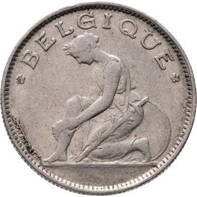 купить Бельгия 1 франк 1922 Надпись на французском - 'BELGIQUE'