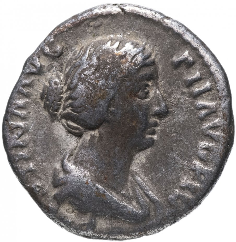 купить Римская империя, Фаустина Младшая, супруга Марка Аврелия, денарий.