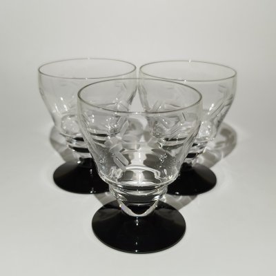 купить Набор из 3 рюмок для крепких напитков, стекло, Европа, 1980-2000 гг.