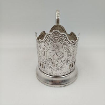 купить Подстаканник "Советский космос", мНЦ (медь-никель-цинк), Кольчугинский завод цветных металлов, СССР, 1970-1980 гг.