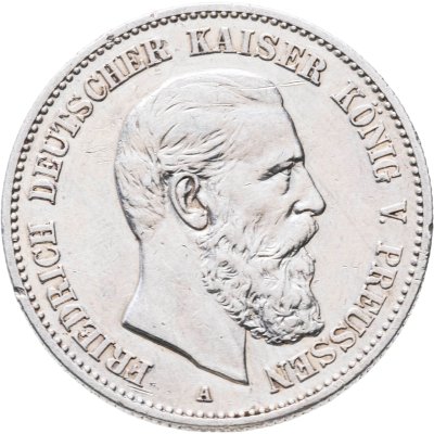 купить Германская Империя, Пруссия 2 марки (mark) 1888 А Фридрих III