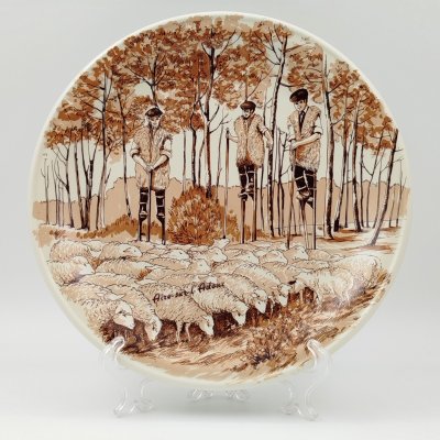 купить Тарелки декоративная из серии "Старые французские ремесла", REC Castelroux, фарфор, деколь, Франция, 1960-1980 гг.