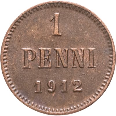 купить 1 пенни (penni) 1912 Российская Финляндия