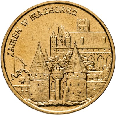 купить Польша 2 злотых 2002 "Памятники Польши - Замок Мариенбург"