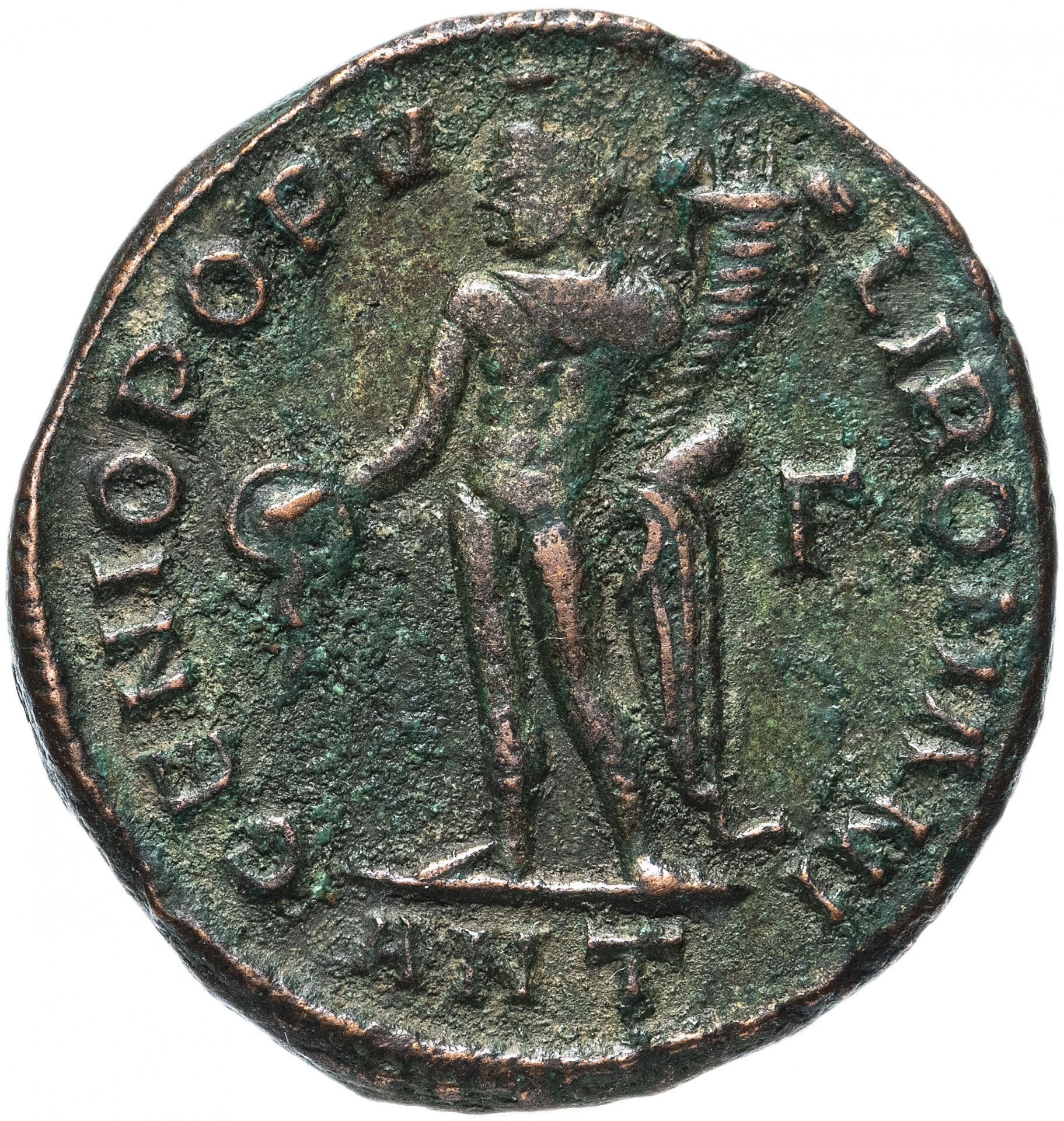 Римская Империя нуммий. Римская монета decrvisio SC. 1 Нуммий Диоклетиан.