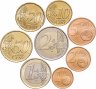 Купить Ирландия полный годовой набор монет евро 2002 (8 штук)