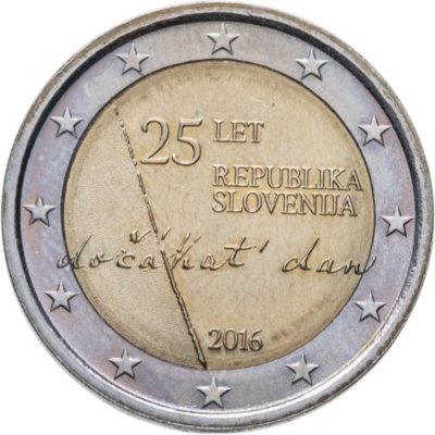 купить Словения 2 евро 2016 "25 лет независимости"