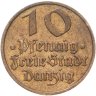 Купить Германия, Данциг 10 пфеннигов 1932