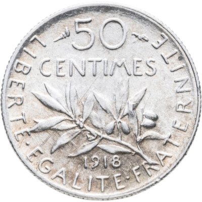 купить Франция 50 сантимов (centimes) 1918