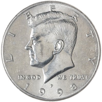 купить США 50 центов (1/2 доллара, half dollar) 1998 P Kennedy Half Dollar (Кеннеди) знак монетного двора "P" - Филадельфия