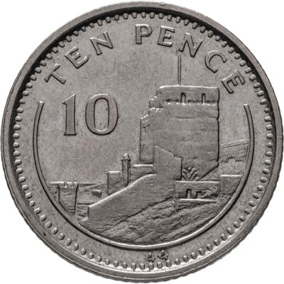 купить Гибралтар 10 пенсов (pence) 1994