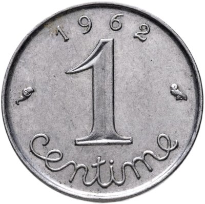 купить Франция 1 сантим 1962