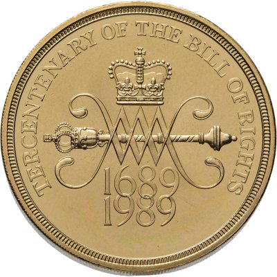 купить Великобритания 2 фунта (pounds) 1989 "300 лет "Биллю о правах" Англии"