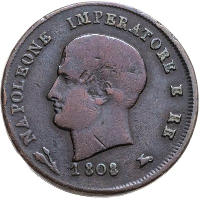 купить Наполеоновская Италия 3 чентезимо 1808, знак монетного двора "B" - Болонья