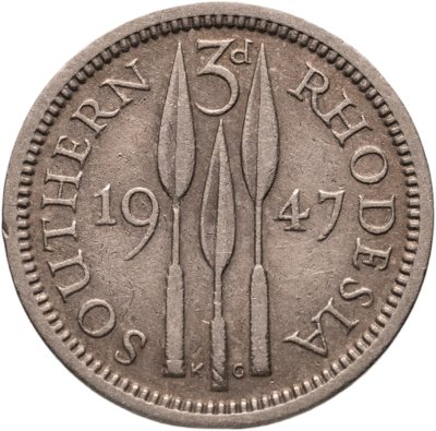 купить Южная Родезия 3 пенса (pence) 1947