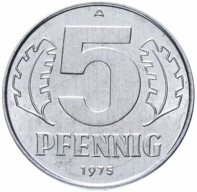купить ГДР 5 пфеннигов (pfennig) 1975 А