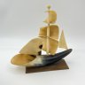 Купить Сувенир настольный "Кораблик", рог, СССР, 1970-1990 гг.