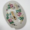 Купить Супница/террина с цветочным декором, фарфор, роспись, люстр, золочение, Барановский фарфоровый завод, СССР, 1970-1991 гг.