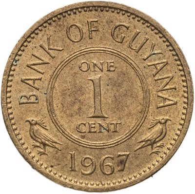 купить Гайана 1 цент (cent) 1967