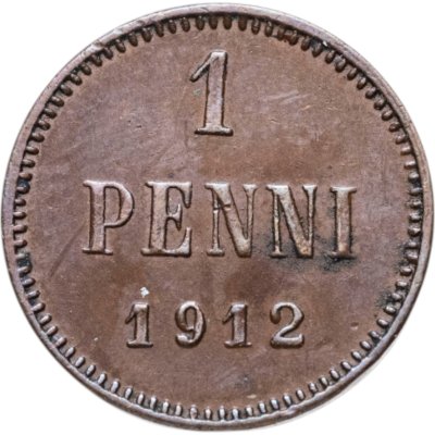 купить 1 пенни (penni) 1912 Российская Финляндия