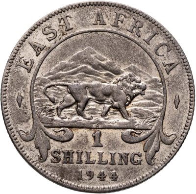 купить Британская Восточная Африка 1 шиллинг (shilling) 1944 Георг VI