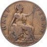 Купить Великобритания 1/2 пенни (penny) 1912