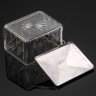 Купить Бисквитница/конфетница с крышкой и резным туловом, Ercuis, стекло, резьба, сплав металлов, Франция, 1900-1920 гг.