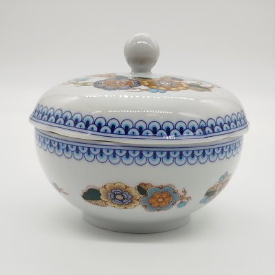 купить Сахарница с цветочным декором, фарфор, деколь, Kahla, ГДР, 1968-1987 гг.