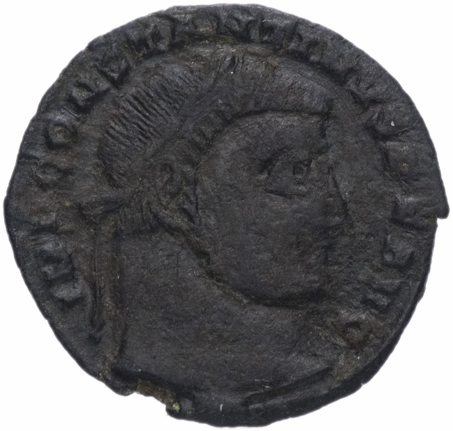 купить Римская Империя Константин I 306–337 гг фоллис (реверс: Юпитер стоит, в правой руке - Виктория на шаре)