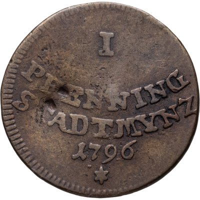 купить Аугсбург 1 пфенниг 1796