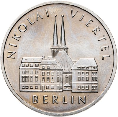 купить Германия (ГДР) 5 марок 1987 "750 лет Берлину – Квартал Николаи"