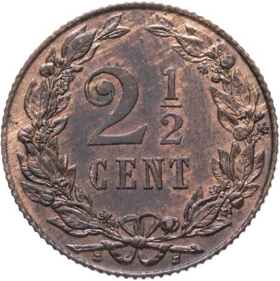 купить Нидерланды 2 1/2 цента 1905