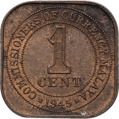 купить Малайя 1 цент (cent) 1945