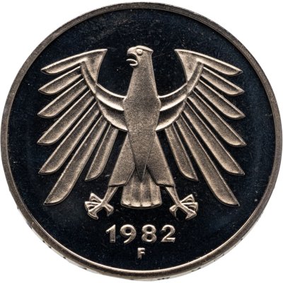 купить Германия (ФРГ) 5 марок 1982 F