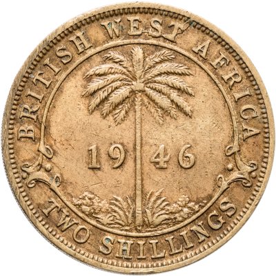 купить Британская Западная Африка 2 шиллинга (shillings) 1946 H