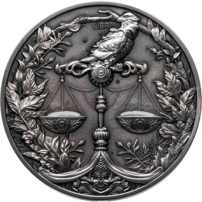 купить Ниуэ 12 долларов 2024 "Знак зодиака Весы" в футляре, с сертификатом