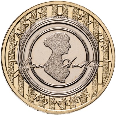 купить Великобритания 2 фунта (pounds) 2017 "200 лет со дня смерти Джейн Остин"