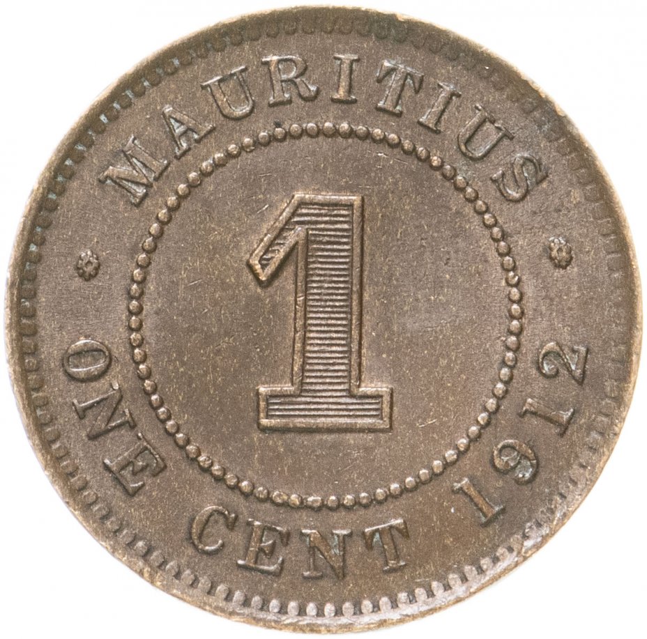 купить Маврикий 1 цент (cent) 1912