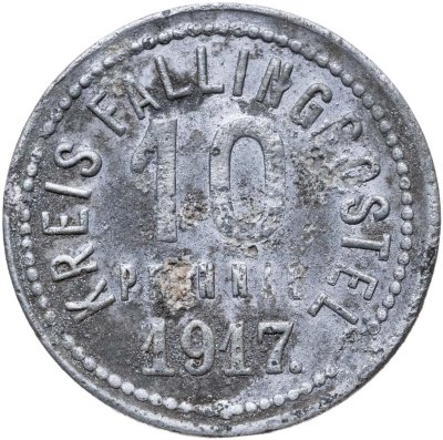 купить Германия, Фалингбостель 10 пфеннигов 1917